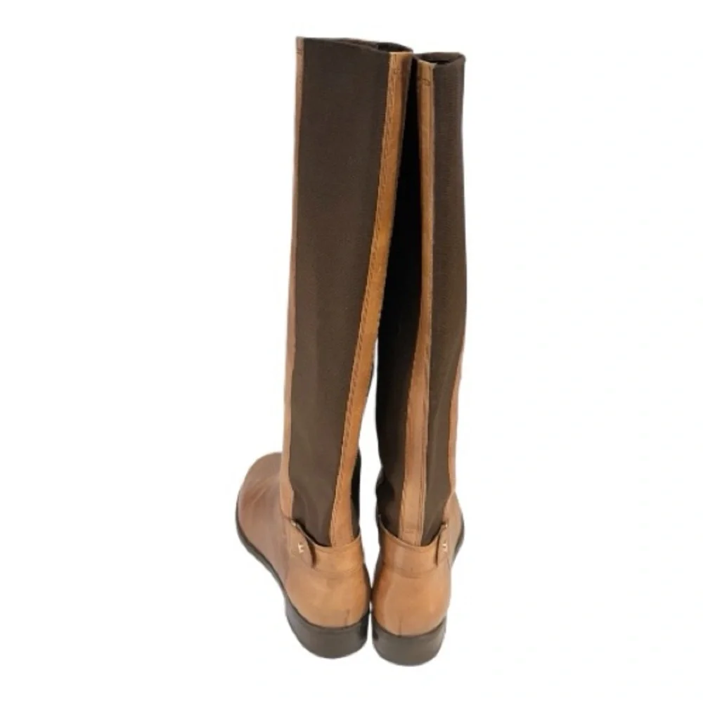 Stuart Weitzman Tan Leather 5050 Knee High Stretch Boots - Size 10M